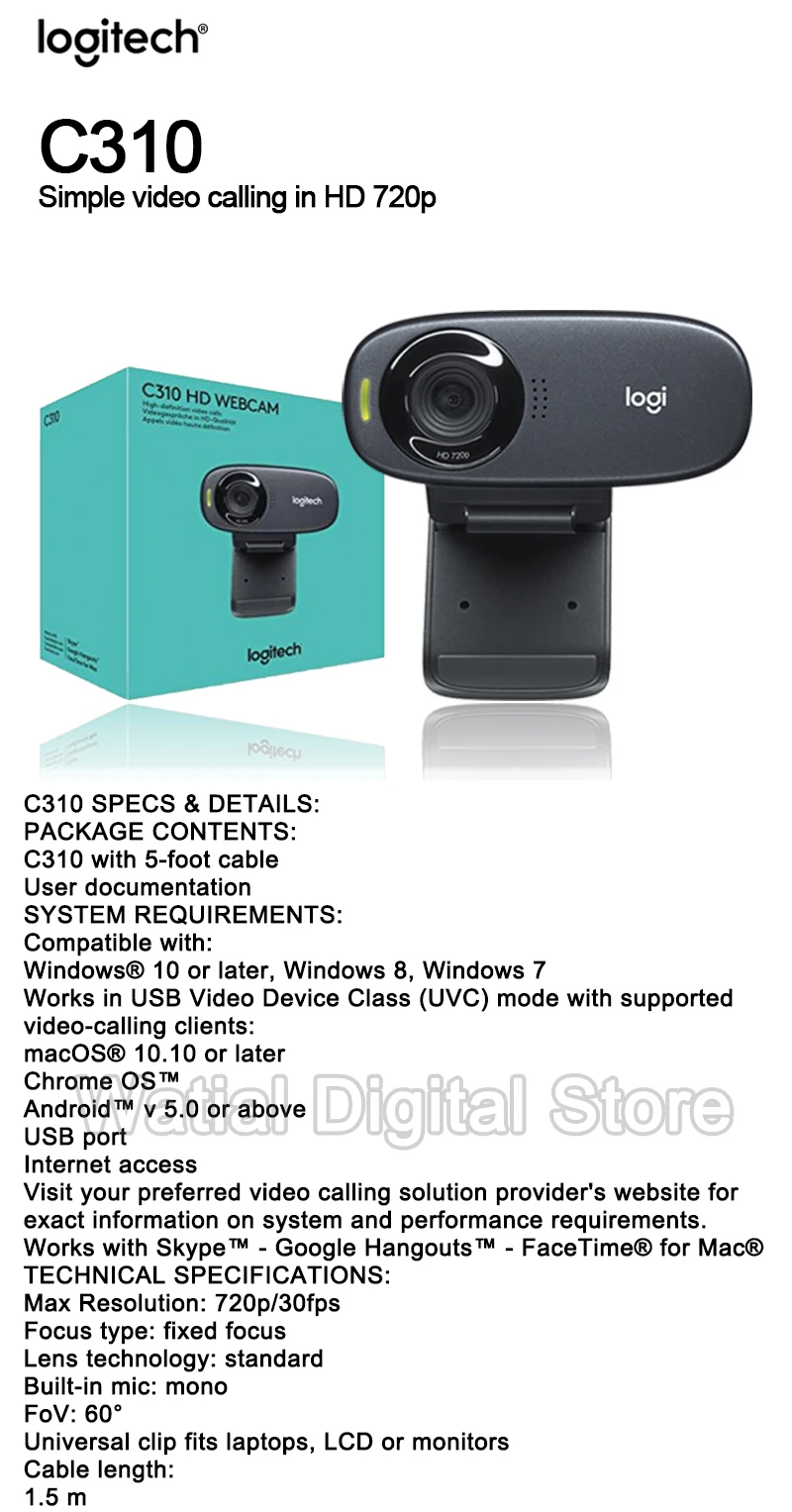 Веб-камера logitech C920E 1080p hdweb-камера со встроенным hd-микрофоном C930C Video C922 C525 C310 C270 подходит для настольного компьютера или ноутбука