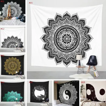 

Hot Tapestry Wall Hanging Mandala Series Printing Macrame Beach Towel Mat Blanket Yoga Mat Shawl Carpet Home Cushion 150x200cm