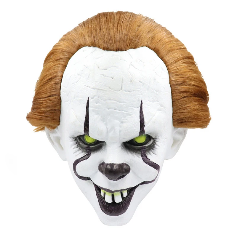 Mask 6 Джокера Хэллоуин костюм Стивен Кинг это Pennywise костюм клоуна на Хеллоуин вечерние наряд Джокера платье маска пеннивайза - Цвет: Mask 6