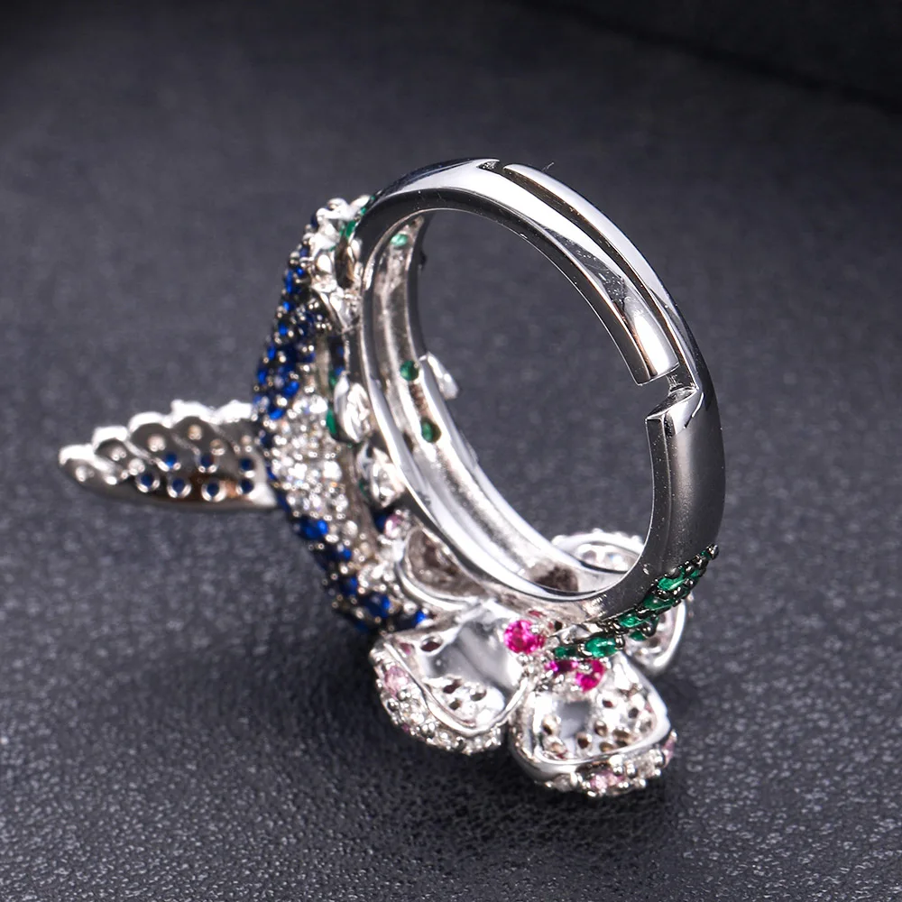 JanekellyCharm, трендовые массивные кольца в форме животного, кольца для женщин, кубический циркон, кольца на палец, бусины, кольцо, бохо, Пляжное ювелирное изделие, 1 или
