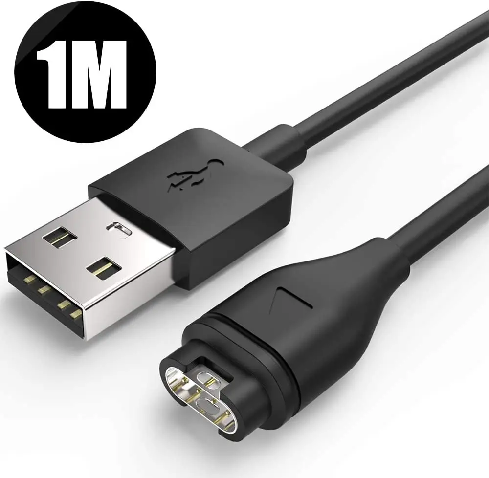 

1M Fast USB Charging Data Cable Power Cable Charger Wire For Garmin Fenix 6 6S 6X 5 5S 5X Forerunner 245 Vivoactive 3 4 4S Venu