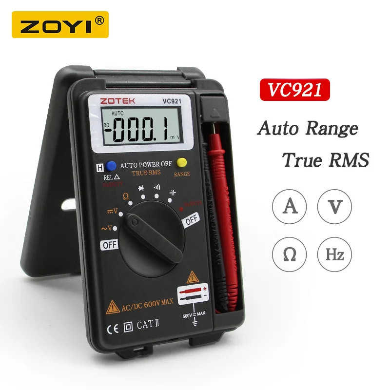 Digital Multimeter ZOYI VC921 3 3/4 Personal Mini Digital Multimeter