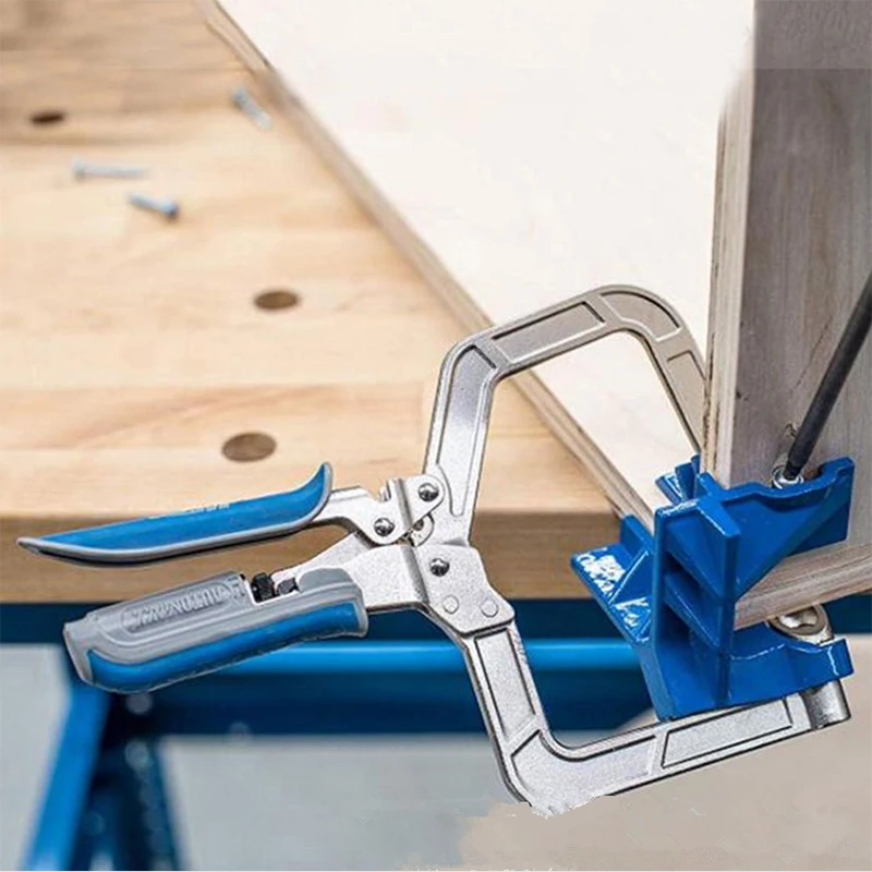 

New Woodworking Clamp Auto-adjustable Rugged 90 Degree Corner Clamp and Face Frame Woodwork Right Angle Clamp Fit Tool