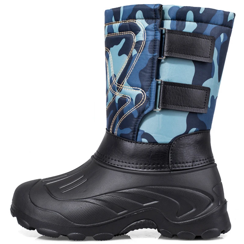 Men Boots Casual Winter Snow Boots For Men Shoes Real Wool Waterproof Slip-resistant Military Winter Shoes Brand Plus Size 40-46