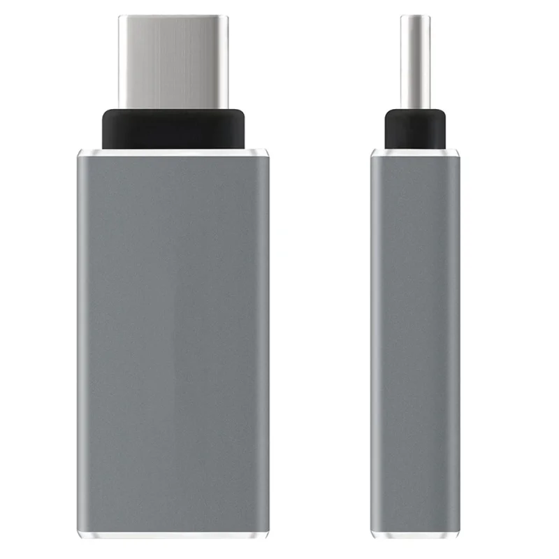 Адаптер USB C type C USB 3,1 A USB 3,0 type A конвертер «Папа-мама» серый