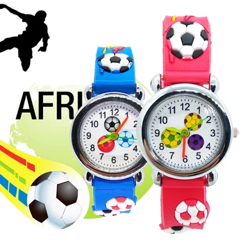 

Cartoon Football Watch Children Boy Watches Kids Silicone Strap Analog Quartz Wristwatch For Boys Students Clock Montre Enfant