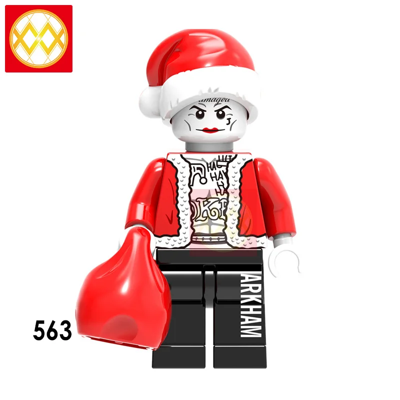 Один WM6076 Grinch Jack Angel стежок Санта Клаус Минни Микки Merry Christmas строительные блоки экшн-Модель Кирпичи Детские игрушки - Цвет: Абрикосовый