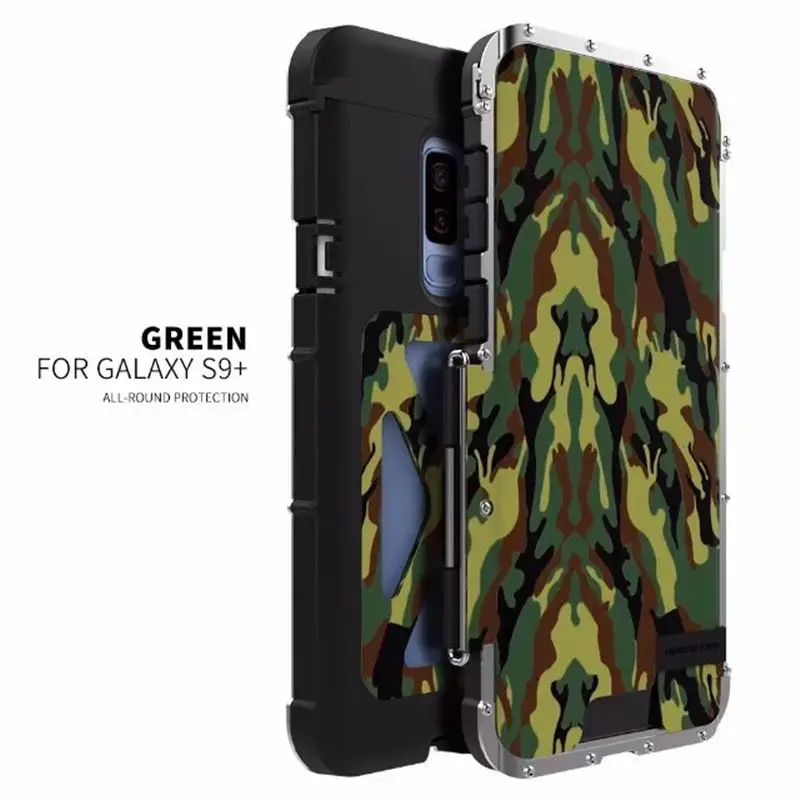 Чехол для телефона R-JUST Armor King s для samsung Galaxy S9 S9 Plus Железный человек стальной металлический противоударный чехол для Galaxy S8 S8 Plus флип-чехол