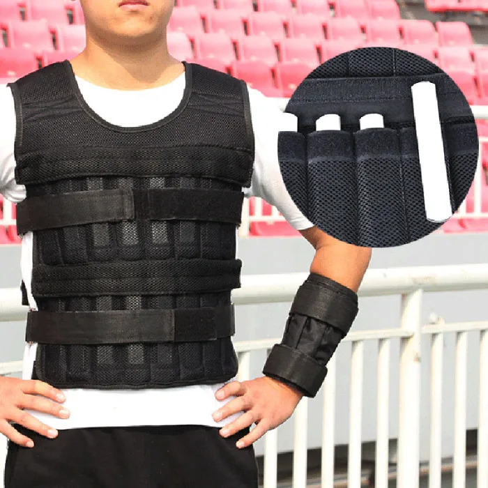 20kg professional Weighted Vest Adjustable Loading Weight Jacket Exercise Weightloading Vest Boxing Training Waistcoat XR-Hot