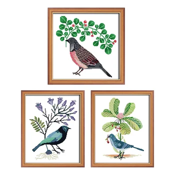 

Little Bird Series Patterns Chinese Cross Stitch Kits 14CT 11CT DIY Handmade Embroidery Kits Printed Fabric DMC Needlework Kits