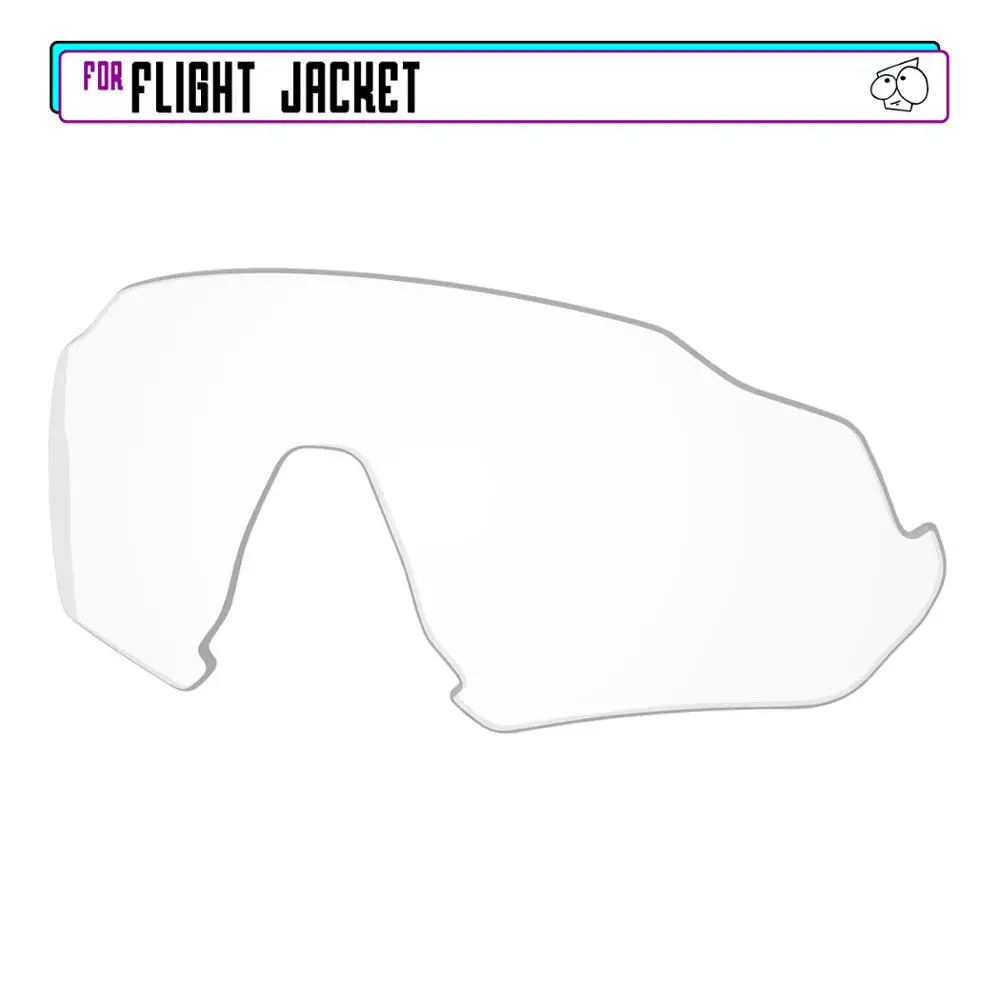 Ezsostituisci Lenti Di Ricambio Polarizzate Per-Occhiali Da Sole Oakley Flight Jacket-Hd Clear
