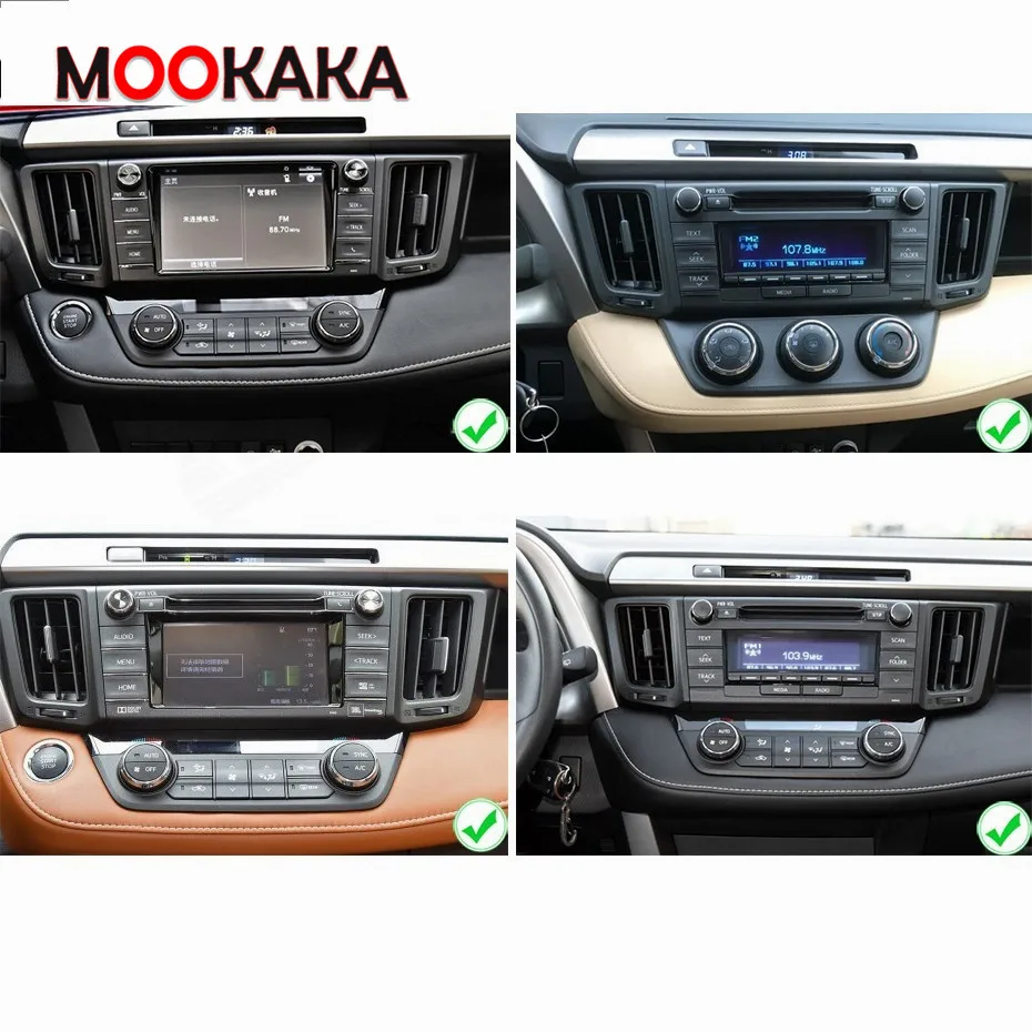 2 Din PX6 IPS сенсорный экран Android 10 0 автомобильный мультимедийный плеер для Toyota RAV4