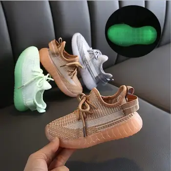 

Children's Shoes 2020 New Toddler Boys Girls Sport Shoes Reflective sole Breathable Outdoor Tennis Fashion Kids Sneakers