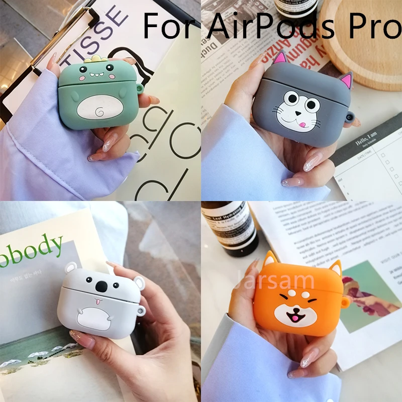 Чехол Динозавр для Airpods Pro жидкий силиконовый чехол беспроводных наушников 3