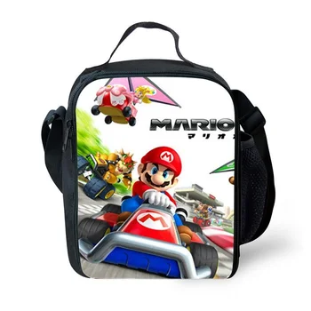 

Fashion Mario Bros Sonic Boom Hedgehogs Portable Lunch Bags Student Food Storage Bags Kids Picnic Travel Lunch Tote Bags