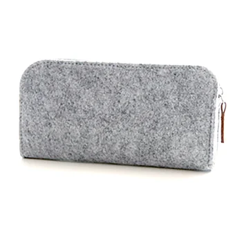 

Pen Storage Case Unisex Large Capacity Holder Pouch Felt Zipper Pen Bags