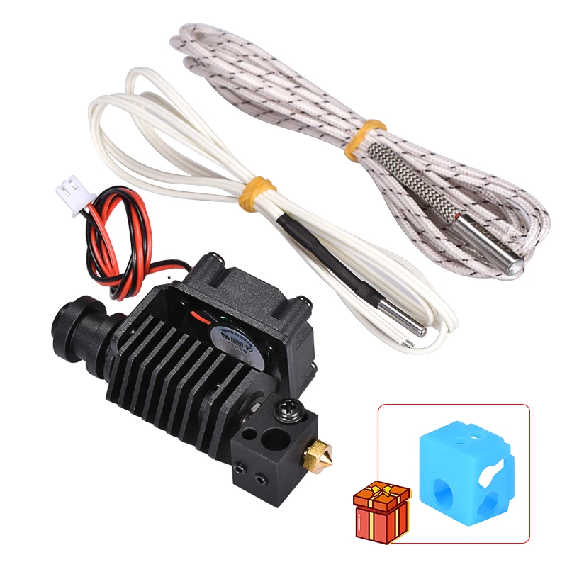 Type7 High T 24V 1m GmFive V6 j-головка Hotend радиатор Уэйд экструдер 12 24 В нагреватель 1 м 2 м PT100 Термистор для 1,75 мм нити сопла 3d части принтера - Цвет: Type7 High T 24V 1m