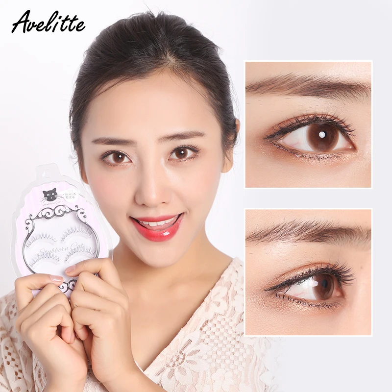 

Avelitte Light Natural Nude Makeup False Eyelashes 3 Pairs