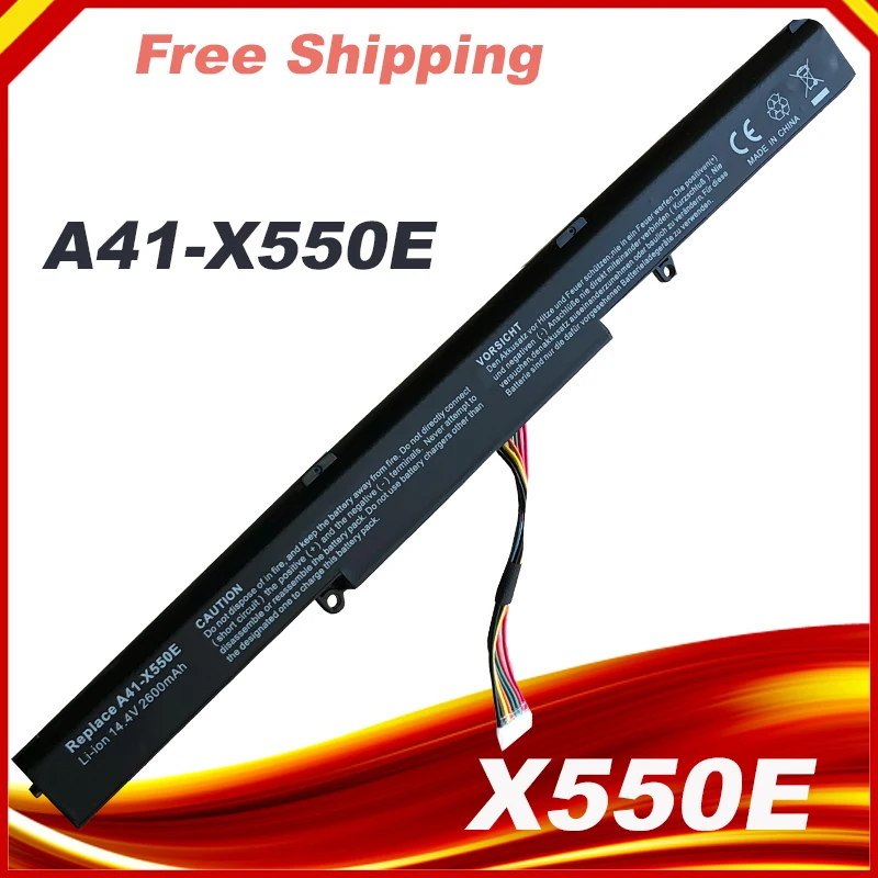 Аккумулятор для ноутбука A41-X550E ASUS X450J X450JB X450JF X450JN A450 X751L A450J A450JF A450E F450E | Компьютеры