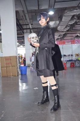 Аниме Черный Дворецкий Косплей костюмы Ciel Phantomhive Demon Devil черный унисекс наряд-униформа