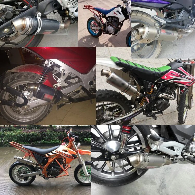 Универсальная выхлопная труба Motrocycle 310 мм 370 мм 440 мм выхлопная труба глушителя с DB Killer