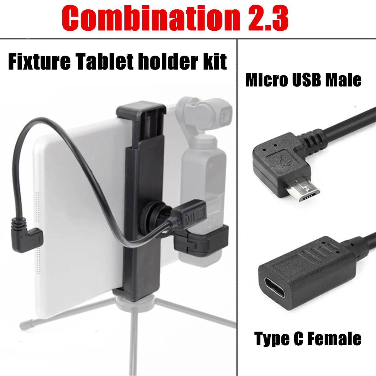 8 stylesmulti-функция расширенный водонепроницаемый USB соединение микрофона адаптер для TYPE C/Micro/DJI Osmo Pocket/iphone - Цвет: Серый