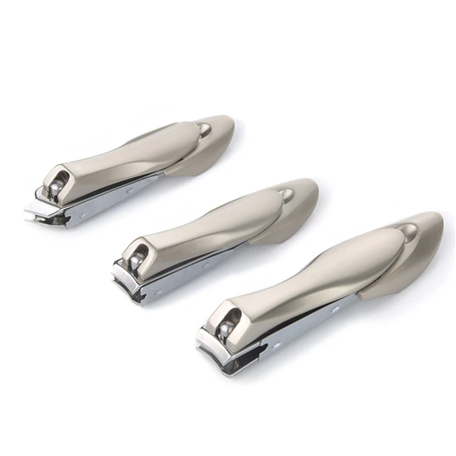 Durable Stainless Steel Nail Clippers With Catcher For Thick Nails