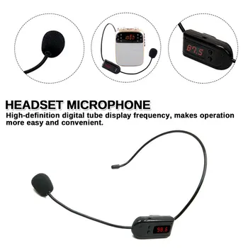 

Portable FM Wireless headset Microphone audio Radio Mic For Loudspeaker For Teaching Tour Guide Meeting Lectures