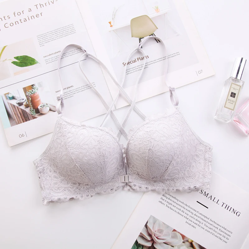 Buy est Girl Bra Lace Push Up Bras White Transparent Strap 75 80