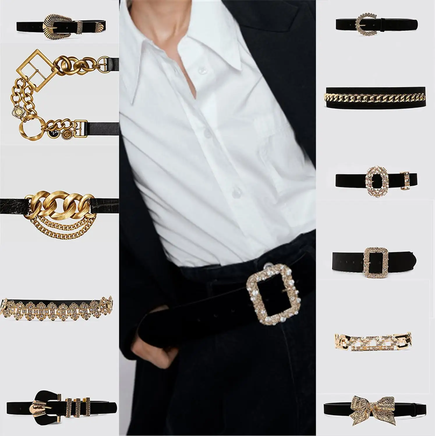 Женский кожаный ремень ZA Свадебный с искусственным жемчугом подарочные