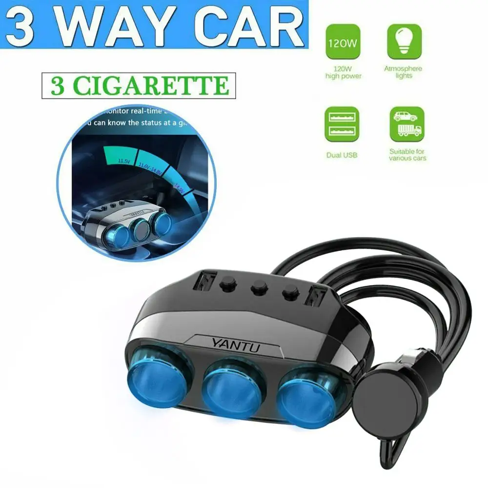 Artudatech 12V 24V 12 V-24 V 3.1A двойной Переходник USB для зарядки в машине разветвитель для прикуривателя