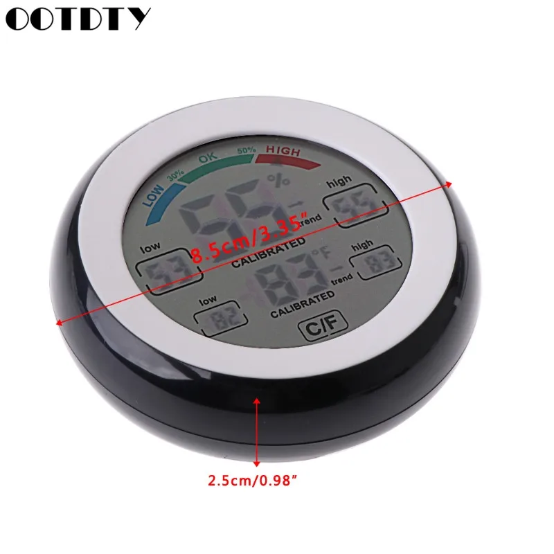 Цифровой комнатный термометр гигрометр с сенсорным экраном датчик температуры и
