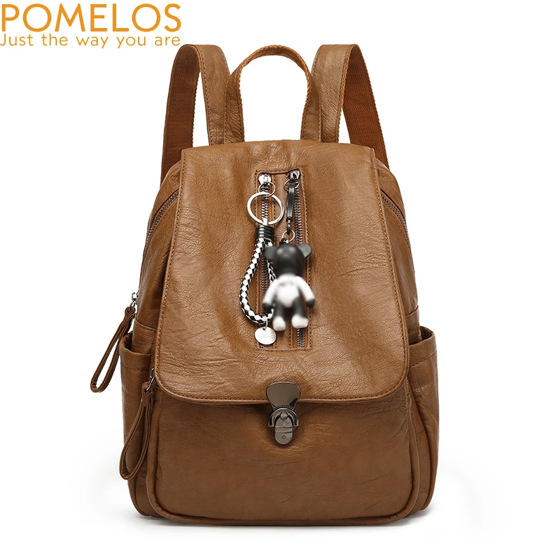 

Backpack Women High Quality PU Leather Fashion Small Backpack Travel School Anti Theft Backpack woman back pack