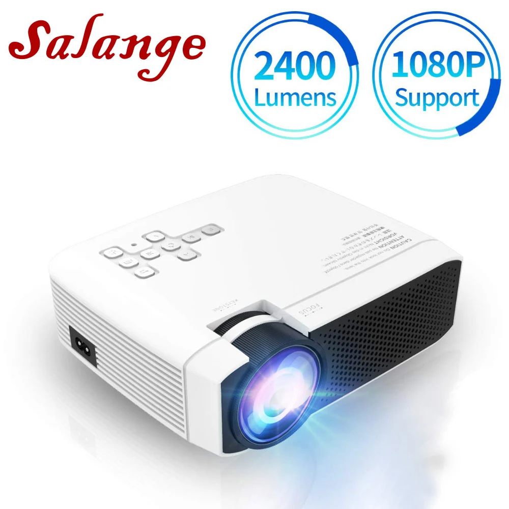 Salange E400W светодиодный проектор для домашнего кинотеатра беспроводной видео 1080P USB