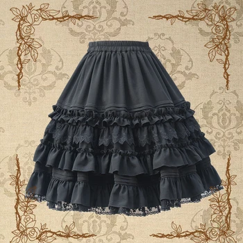 

Princess sweet lolita skirts Brocade Garden Original summer twist chiffon skirts classic elegant skirts fashion women ZJY190
