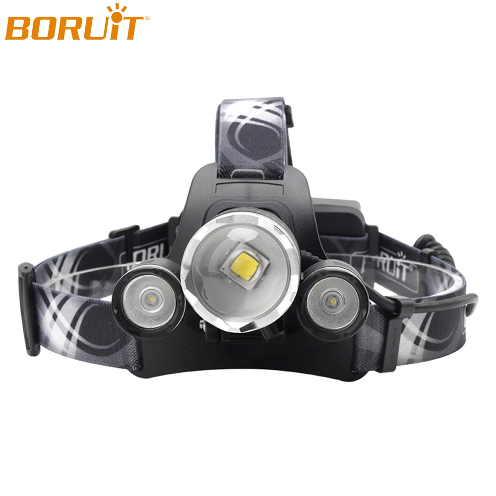 

BORUiT Portable Camping Headlamp L2 Flashlight Zoomable Tactical Torch Light 18650 Waterproof Night Hunting Fishing Lamp Lantern