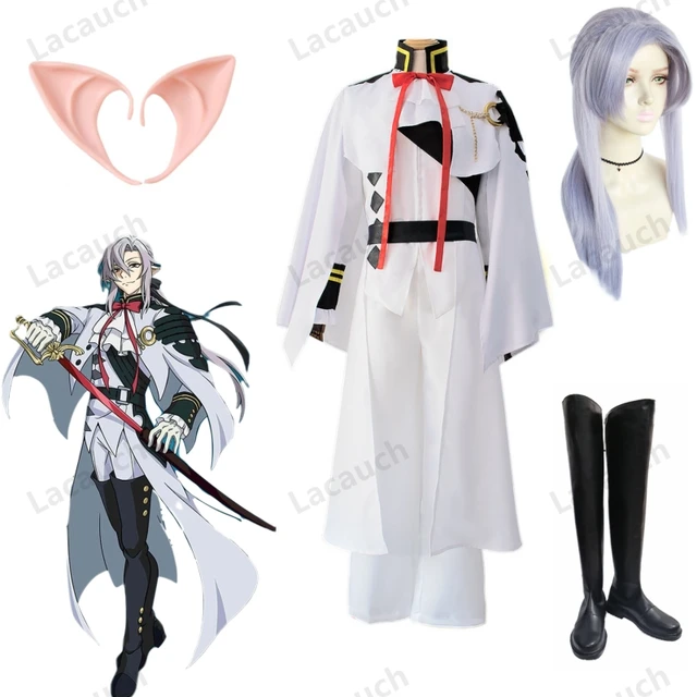 Anime Seraph of The End Ichinose Guren Cosplay Costume Wig Black Demon Army  Uniform Guren Squad Outfit Halloween Men Set Boys - AliExpress