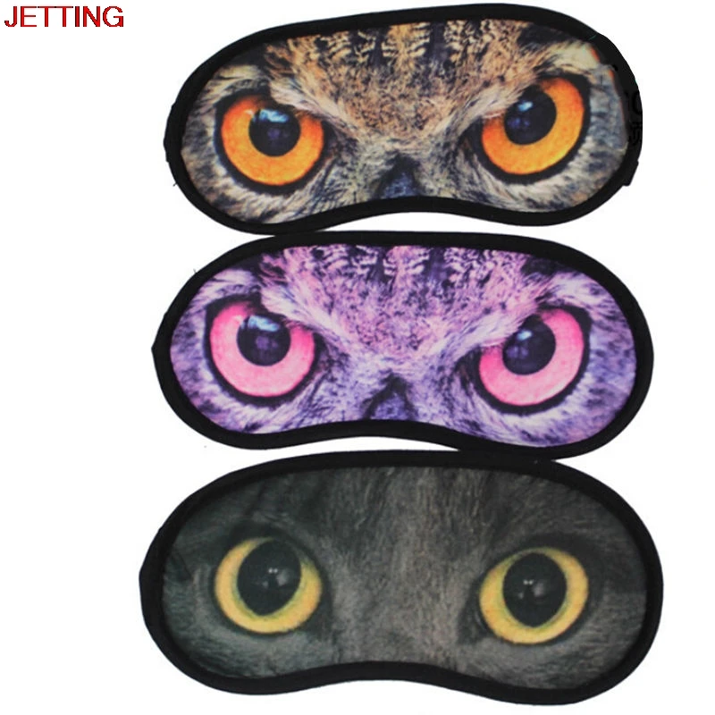 JETTING-Hot Sales 1PC Gift Elastic Cat Three-Dimensional Bindfold Travel Eyeshade Eye Cover Sleep Aid Eye Mask