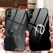O weeknd starboy pop cantor xo caixa do telefone vidro temperado para o iphone 11 12 mini pro xs max 8 7 plus x xs xr