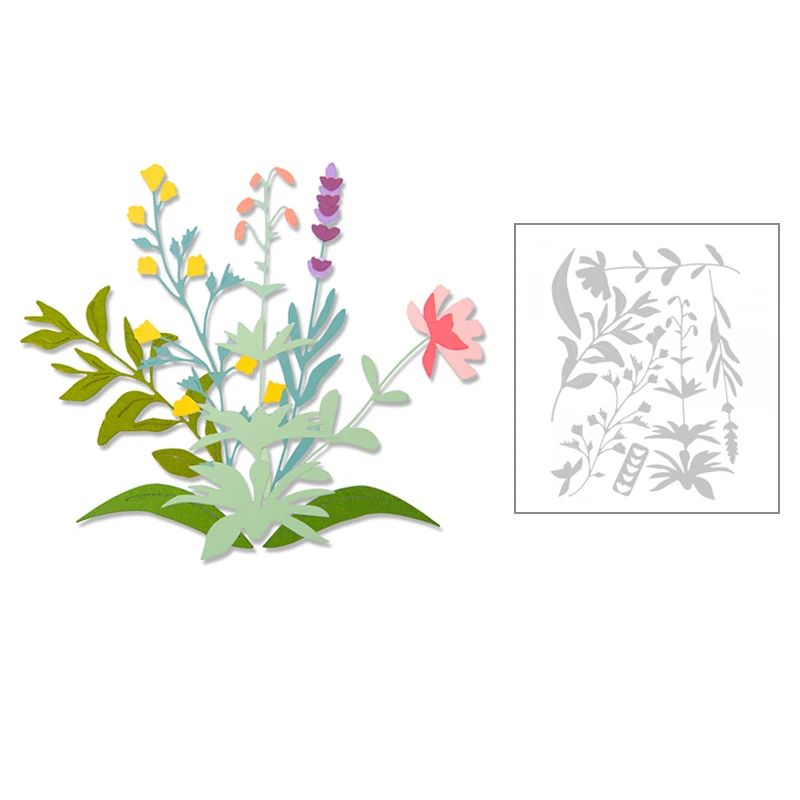 

2020 Hot Plant Flower Leaves Embossing New Die Cuts Molds Metal Cutting Dies Scrapbooking and Foil Card Making For no stamps