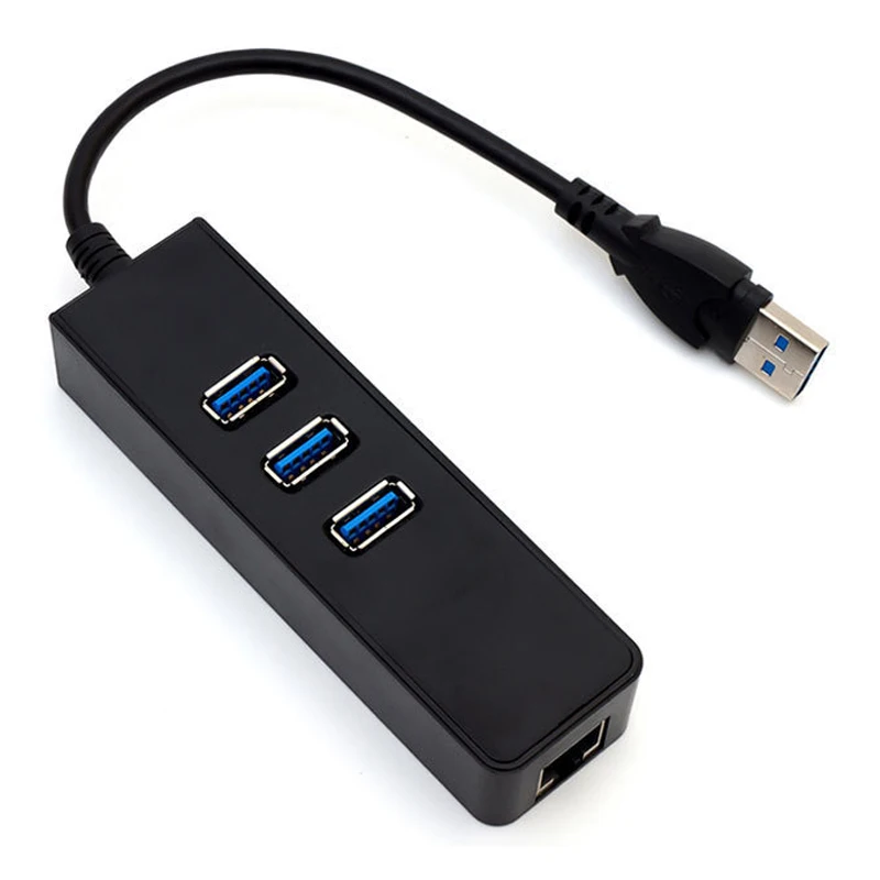 3 порта USB 3,0 концентратор Gigabit Ethernet адаптер usb-кабель 3,0 до RJ-45 1000Mpbs Соединительная плата локальной компьютерной сети для Macbook Pro 2015 2016