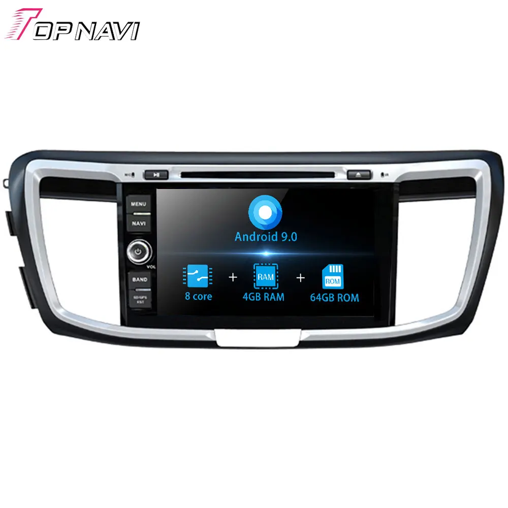 8'' Autoradio Android 9.0 Octa Core Car GPS Player For HONDA Accord 2013 - Stereo Auto Radio DVD Multimedia system 2 Din |