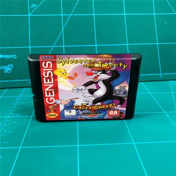 

Sylvester and Tweety in Cagey Capers - 16 bit MD Games Cartridge For MegaDrive Genesis console