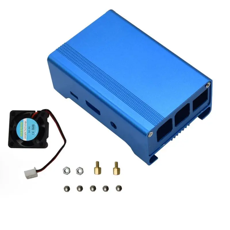 1 комплект алюминиевый защитный чехол металлический корпус для Raspberry Pi 3 Model B D08B