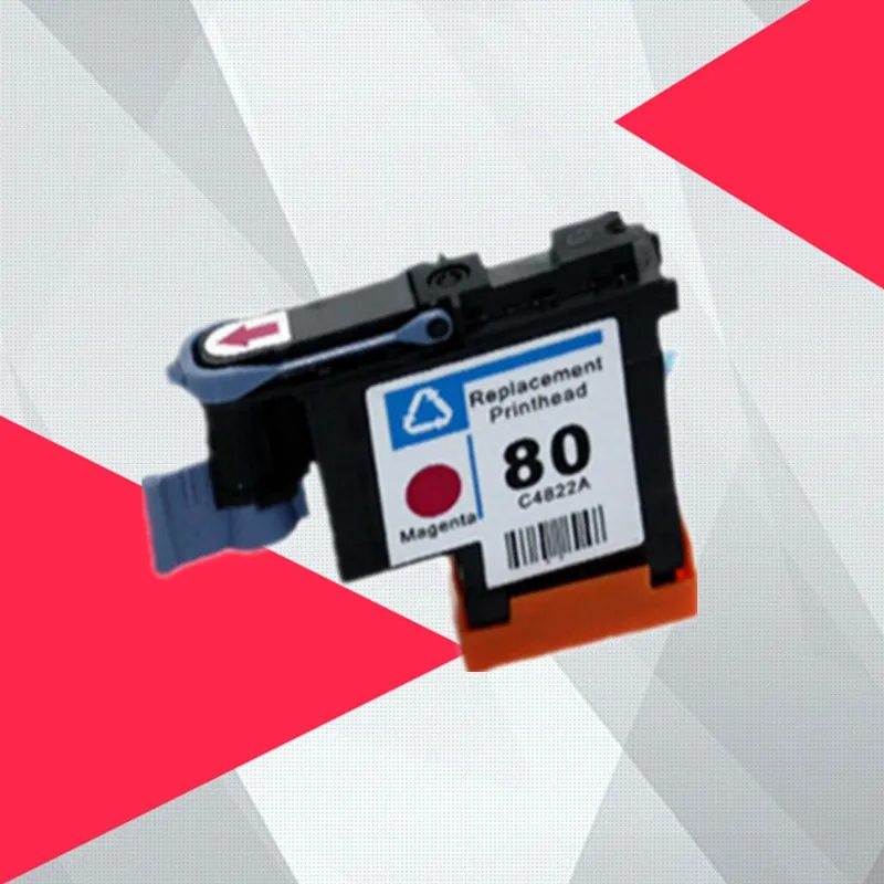 1 Magenta Совместимый C4820A C4821A C4822A C4823A Печатающая головка для hp 80 Designjet 1000 1050c 1055 чернильный картридж Печатающая головка для hp 80 - Цвет: 1 Magenta