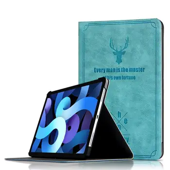 

Tablet Capa Shell for Apple IPad Air 4 Case PU Leather Flip Stand Plastic Cover for IPad Air4 2020 10.9'' Retro Deer Cases Funda