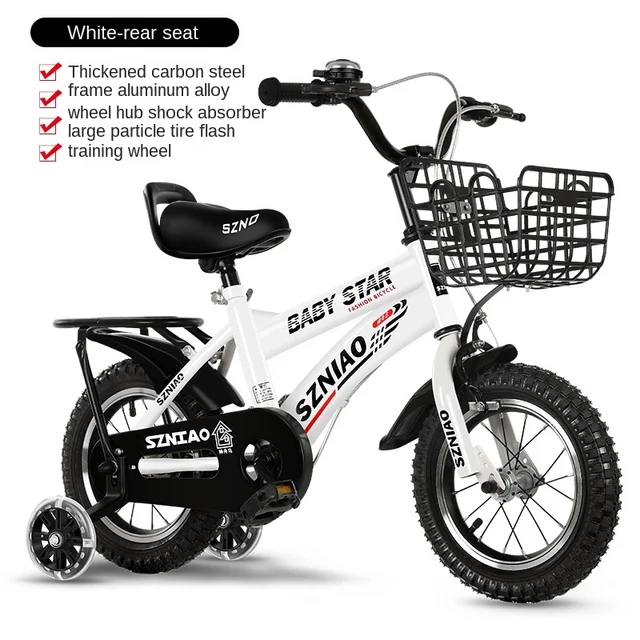 Doki Toy 2021 new Children bicycle with back baby stroller bike 12/14/16/18-inch and bicycle 1