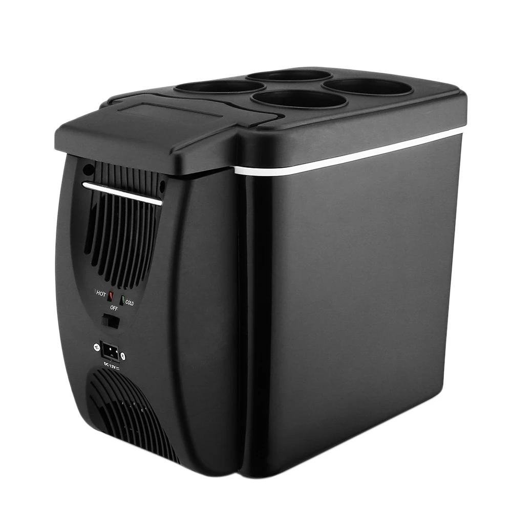 

12V 45W 6L Mini Fridge 2 in 1 Free-Standing Less Noise Car Refrigerator Warmer Portable for Cars Home Camping