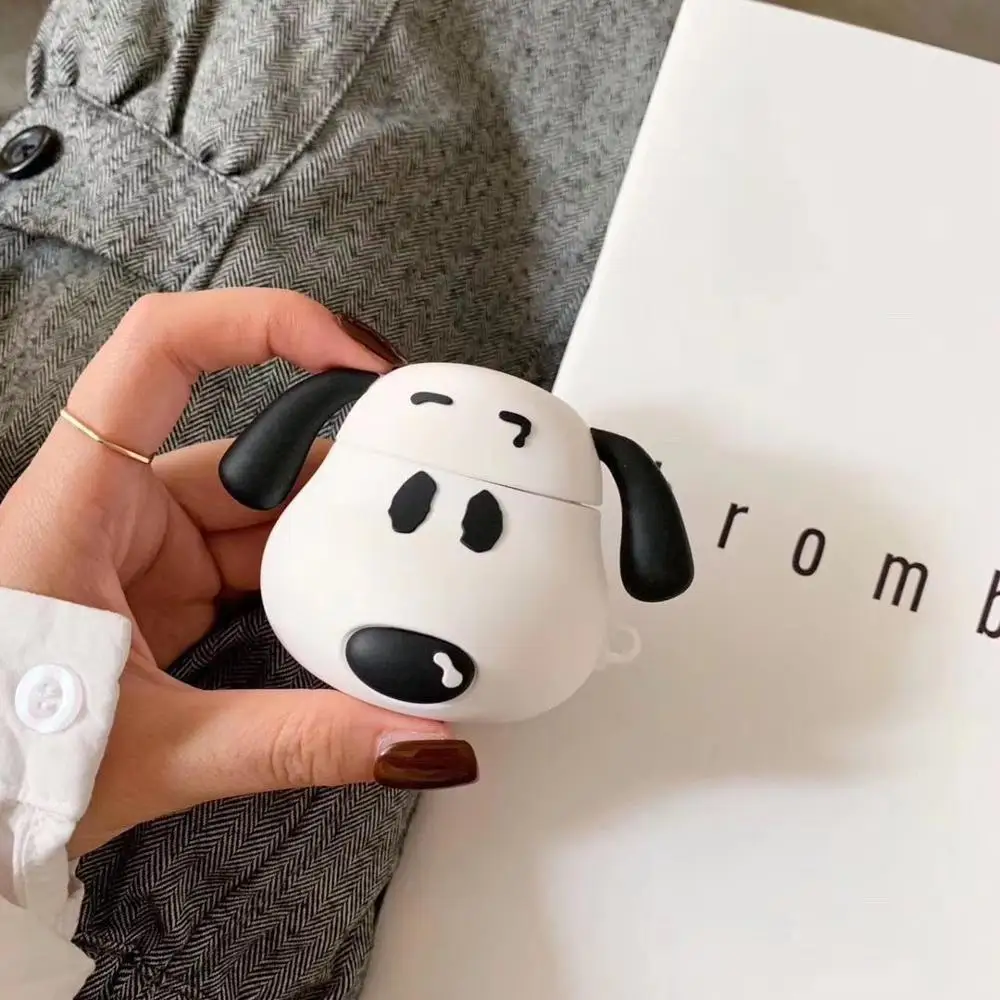 Snoopy Силиконовый чехол-накладка Little yellow man airpods чехол-накладка с брелком для airpods - Цвет: Snoopy