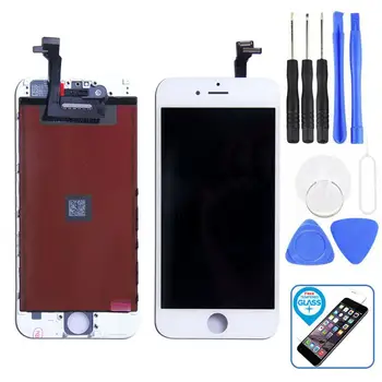 

Mobile Phone Replacement 4.7 inch LCD Display Touch Screen Digitizer Assembly for iPhone 6 with Screen Protector Экраны телефона